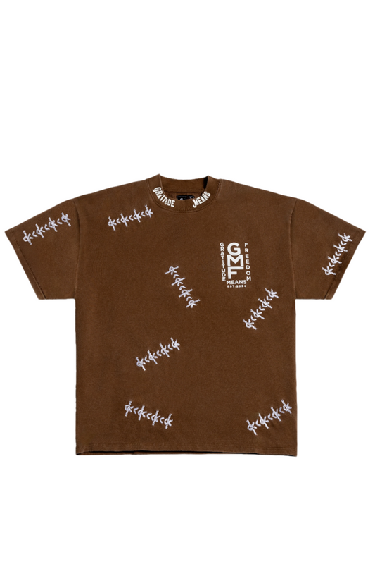 Stitch-Craft T-Shirt - Dust Brown